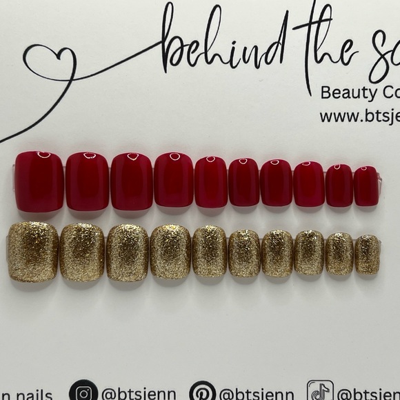 20pc XShort Square Press On Nails - Picture 1 of 1